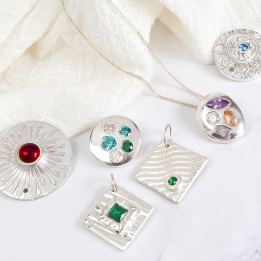 Stone Setting in Silver Metal Clay